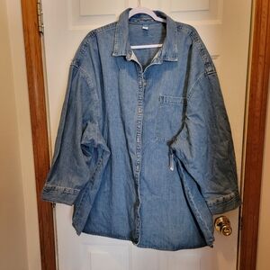 NWT old navy 4xl denim shirt.